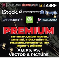 🔥SHUTTERSTOCK,FREEPIK PREMIUM, Adobe Stock, PIXELSQUID, DEPOSITPHOTOS, VectorStock, DREAMSTIME, ISTO