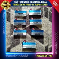 Custom Name TAG DOMINO'S PIZZA Name Plate/ (Stainless Steel)