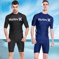 Hurley Men's Shark Skin Swimming Pants Soaking in Hot Springs and Quick Drying Swimwear