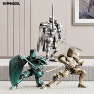 SM* Knight Figure Decoration Medieval Knight Figure Poseable Knight Action Figure with Accessories P