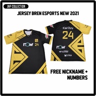 Bren Esports Jersey 2022 Jersey Clothes BLACK ESPORTS BREN T-Shirt FREE NICKNAME