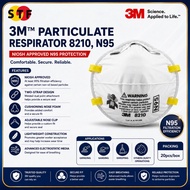 3M 8210 N95 Particulate Respirator Mask 20Pcs/Box Disposable Dust Haze Face Mask