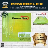 POWERFLEX PDX WIRE 14 NON METALLIC SHEATED CABLE 142  75 meters 16mm  EverTop Online