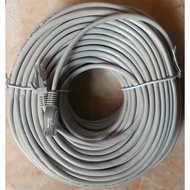 PUTIH Lan Cable 100M 100M 100meter meter Cat 5E Ready To Use RJ 45 white white utp