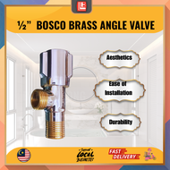 BOSCO BRASS ANGLE VALVE 1/2/BOSCO Injap Sudut Brass Angle Valve 1/2"