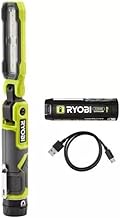 RYOBI USB Lithium Cordless 550 Lumens Rechargeable Inspection Flashlight Kit with 2.0 Ah Battery and