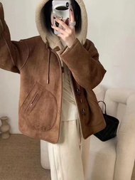 Qxico รุ่น CS250 เสื้อโค้ทเท็ดดี้แบร์ เสื้อโค้ทกันหนาว (ใส่ได้ 2 ด้าน)