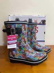 SKECHERS 斯凱奇 BOBS 鞋 貓狗鞋 雨鞋 雨靴 防水鞋 防水靴 半筒靴 雪靴 靴子 膠鞋 鞋子-彩色鞋 黑色 藍色 紅色 綠色 橘色 狗狗🐶 尺寸: 7號-8號 全新