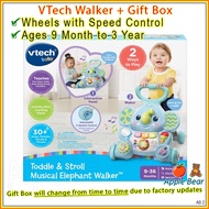 VTech 🔵 Blue Walker Toddle & Stroll Musical Elephant (Age 9 Month to 3 Year) / AppleBear