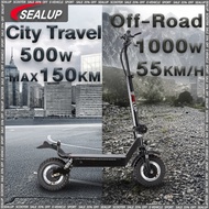 1 Year Warranty SEALUP off-road electric scooter heavy duty Waterproof Lithium Battery 12inch Tubele