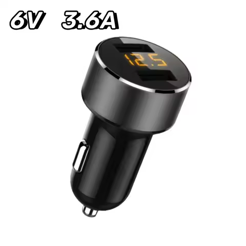 For iPhone Xiaomi Samsung Mobile Phone Dual Ports Charger 6V 3.6A Fast Charging Cigarette Lighter Ca