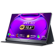 UPERFECT 15.6 inch 60hz Portable Monitor for Laptop, 4K Portable Gaming Monitor w/VESA Kickstand HDR