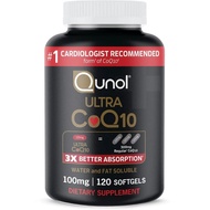 Qunol Ultra CoQ10 CoEnzyme Q10 for Heart Health and Energy Production Dietary Supplement Softgels, 1