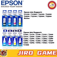 Original EPSON 003 | 664 Refill Ink Cartridge Black,Cyan,Magenta,Yellow Ecotank (NEW)