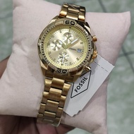 Fossil GOLD Original Women Bronson Chronograph Watch Actual Pic. U.S Grade Japan Quartz Movement Watch ( Hindi Kumukupas )