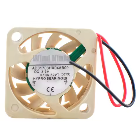 17mm Micro Cooling Fan AD01703HX04AB00 1.7cm DC3.3V 0.10A for Drone Camera Projector - 17x17x4mm Siz