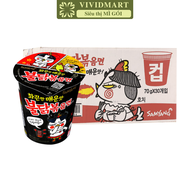 [THÙNG 30 LY] - SAMYANG - Mì ly khô gà cay Samyang 3 vị: Gà Cay Gà cay Phô mai Gà cay Carbonara Mì l