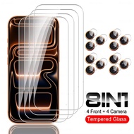 8in1 Screen Protector Glass For iPhone 17 Pro Max Tempered Glass iPhone Air iPhone17 17Pro iPhoneAir