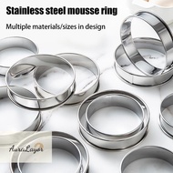 [AuraLayor] 8/9/10CM English Muffin Rings Crumpet Rings Double Rolled Tart Ring Round Stainless Stee