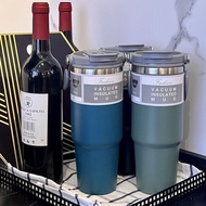30oz Thermal Korean Tumbler with Handle Large Vacuum Insulated 304 Stainless Steel Botol Air Tahan P