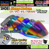Shoei Siang Malam Visor CJ1 / AX3 / V10 / JF2 J Stream Jack / JF3 J Force /TSR Original & Copy Helme
