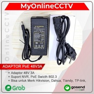 48 Adapter VOLT 3 Ampere 48V 3A 5A 150 watt For CCTV PoE Hikvision Switch Hub Power Supply Ethernet