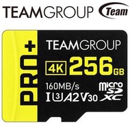 【現貨】TEAM 十銓 PRO+ MicroSDXC 256GB 256G  UHS-I U3 A2 V30 記憶卡