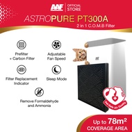 AAF AstroPure PT300A Pet Care Air Purifier + 2-in-1 C.O.M.B. Pet Replacement Filter (Up to 840sqft)