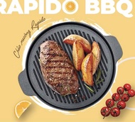 Chảo nướng gang Rapido - Ecocare 24cm26cm -Tròn - Thách thức mọi loại bếp Size 24-26cm Hàng chính Hã