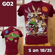 เสื้อยืดวินเทจ เปิดกระสอบ เสื้อวง เสื้อการ์ตูน S M L XL 2XL
