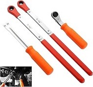 ACLONG Slack Adjusting Tool Wrench Kit for Air Brake Systems –4PCS Set with 9/16", 7/16", 5/16" Ratc