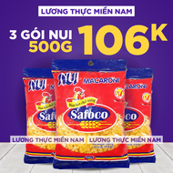 Combo 3 Gói Nui ống nhỏ Safoco gói 500g