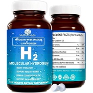 Hydrogen Water Tablets, 12PPM H2 Molecular Tablets for Drinking Water w. Magnesium VIT C Glutathione