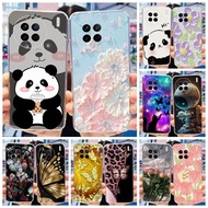 Vivo X90 5G / X90 Pro 5G Cute Panda Flower Painted Casing VivoX90 X 90 90Pro V2242A V2241A Soft Sili