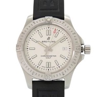 百年靈 Colt 41 A17313 不鏽鋼橡膠錶帶象牙黑自動腕錶 0419 [二手]BREITLING