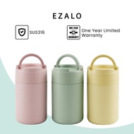 EZALO Macaroon SUS316 Food Jar Thermal Cook Vacuum Travel Flask (600ml)