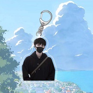 New Acrylic Double-Sided Transparent Keychain Pendant Student Backpack Gift Decoration Hanging Ornam