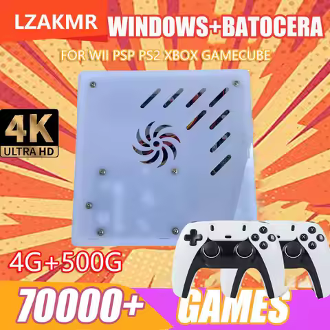 X8 Retro Game Console 4K HD 4G/8G RAM 60 Emulator 500GB Storage 70000+Classic Games For Wii PS2 DC P