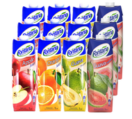 Fontana - [原箱] FONTANA - 橙汁3支 - 蘋果汁3支 - 番石榴3支 - 胭脂紅番石榴汁3支 - 1公升 x 12件