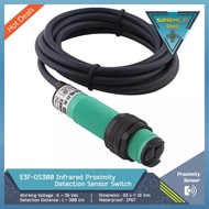E3F-DS300 IR Infrared Proximity Detection Sensor NPN/PNP | NO/NC Switch | 6 - 36 Vdc | 0 - 3m | M18 