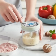 Manual Food Chopper for Veggies, Fruits, Onions, Peppers, Garlic Pull Mincer Mixer Kitchen Gadget