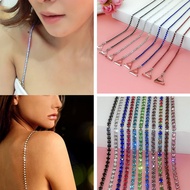 Women Party Wedding Dress Rhinestone Bra Straps Pearl Crystal Jewelry Lingerie Underwear Shoulder In