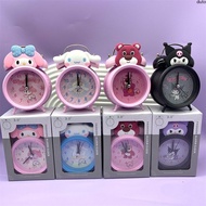 【In delivery】 10cm Kuromi Alarm Clock Cinnamoroll Bedroom Clock Night Light Alarm Clock Kuromi Watch Mymelody Clock Watch Seiko Alarm Clock Lotso