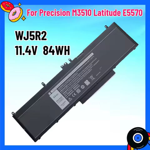 11.4V 84Wh WJ5R2 Battery Compatible with Dell Latitude E5570 Precision M3510 Series 4F5YV 04F5YV
