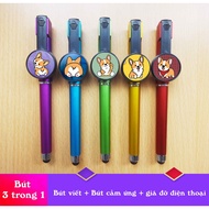 Corgi pen 3 in 1 (pen+touch pen+phone holder)