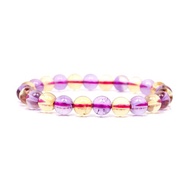 【正佳珠寶】紫黃晶 冰種紫黃晶 8mm 紫黃晶手珠 日本彈力繩