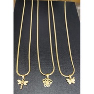 stainless gold necklace