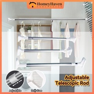 Stainless Steel Adjustable Telescopic Rod Curtain Rod Pole Cloth Drying Rack Towel Hanger Curtain Cl