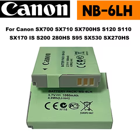 NB-6LH NB-6L Camera Battery For Canon PowerShot SX530 SX710 SX510 SX700 SX530 HS S120 S95 ELPH 95 10