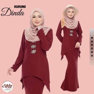 Baju kurung moden (saiz xs warna maroon)